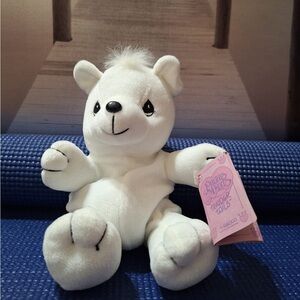 Precious moments tender tales White Plush Bear